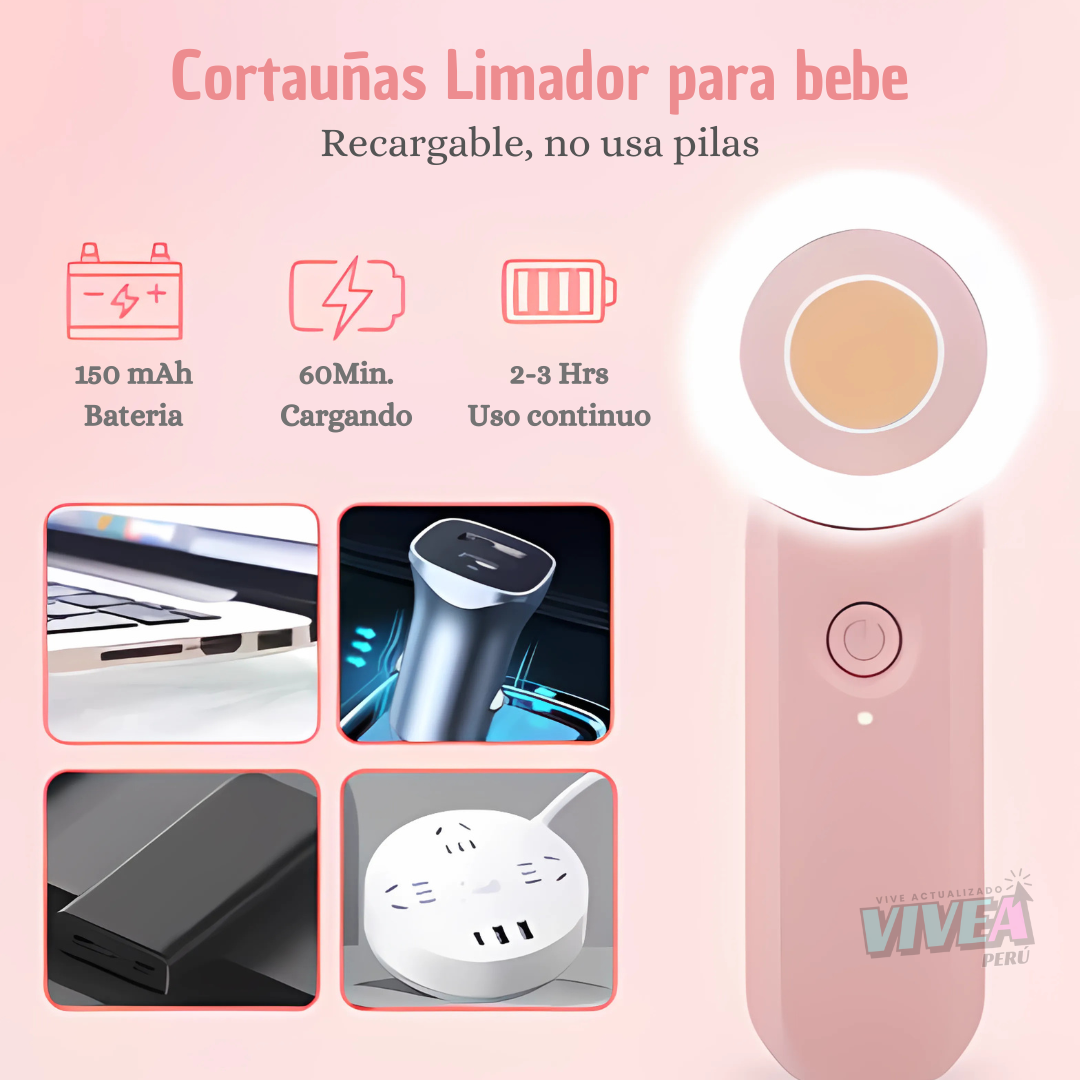 💫CORTAUÑA LIMADOR RECARGABLE PARA BB👶