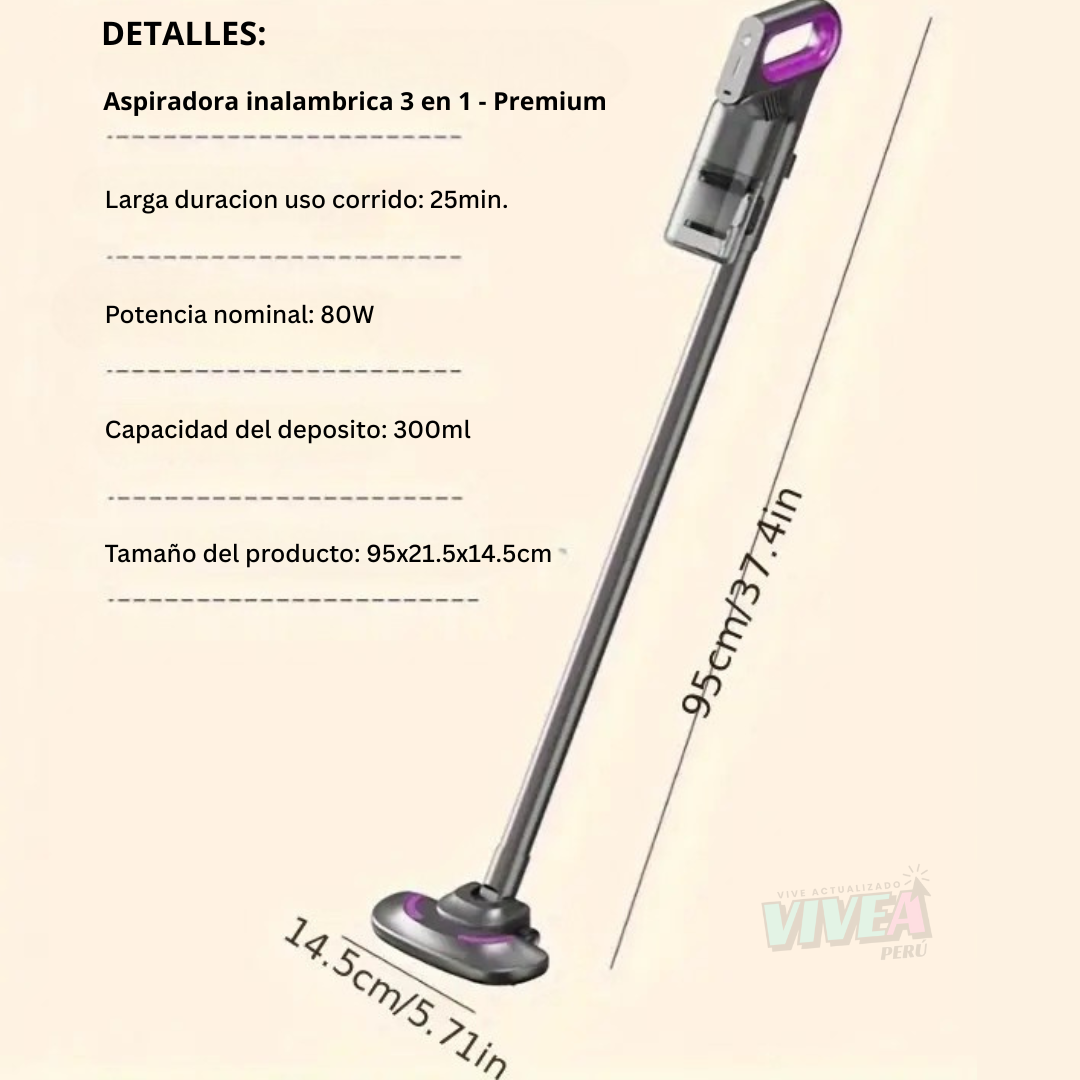 ASPIRADORA INALAMBRICA 3 EN 1 - PREMIUM💫
