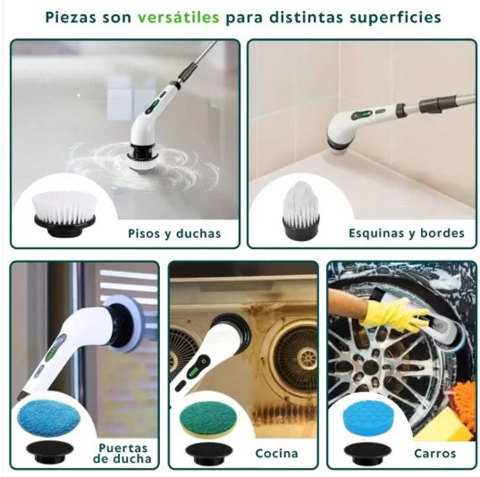 💫CEPILLO DE LIMPIEZA 9 en 1 PREMIUM 🎁Limpiador Multiusos + Guantes🎁