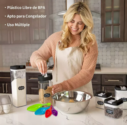 KIT FRASCOS HERMETICOS / 7 piezas