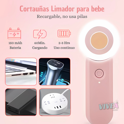 💫CORTAUÑA LIMADOR RECARGABLE PARA BB👶