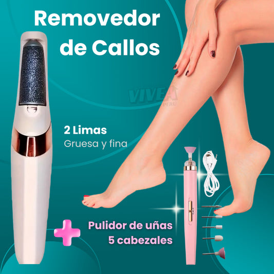✨REMOVEDOR DE CALLOS + 🎁PULIDOR DE UÑAS