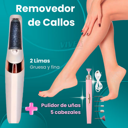 ✨REMOVEDOR DE CALLOS + 🎁PULIDOR DE UÑAS