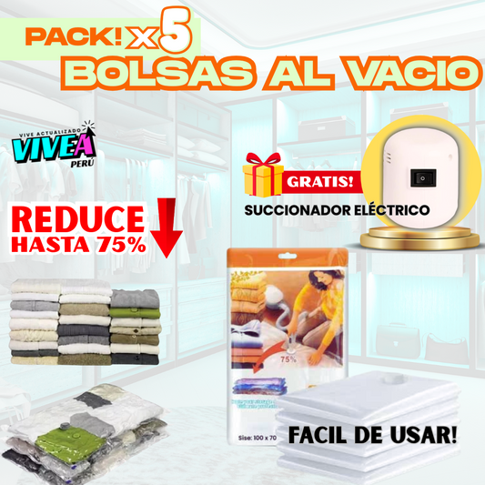 BOLSAS MAGICAS REDUCTORAS + BOMBA ELECTRICA